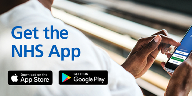 get the nhs app image with link to the NHS App website